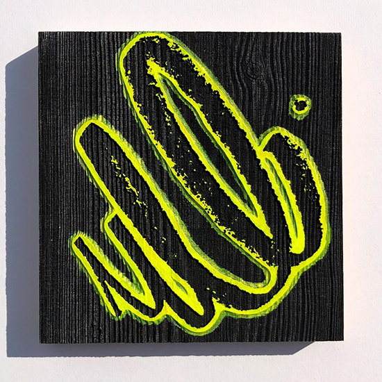 Ready, 2023, Acrylic on Wood, 20cm x 20cm