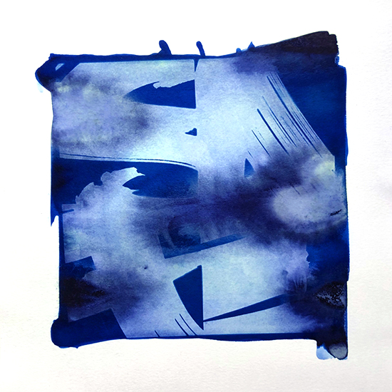 SAFE, 2025, Cyanotype on Paper, 30cm x 30cm