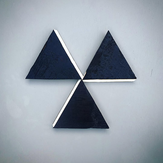 Rote, 2021, Charred Timber, 40cm x 40cm